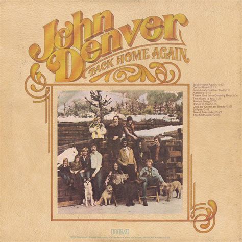 john denver // back home again | John denver, Album cover art, John ...