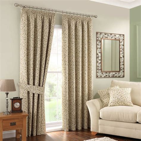 Heritage Glava Pencil Pleat Curtains | Dunelm