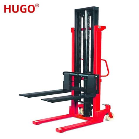 China Hydraulic Manual Hand Pallet Stacker Forklift Suppliers ...