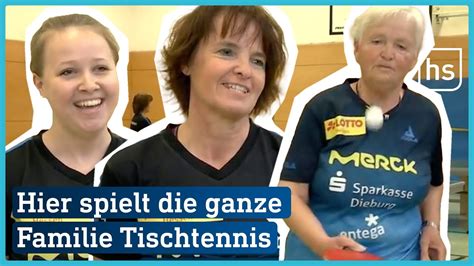 Eine Familie Drei Generationen Eine Leidenschaft Tischtennis Beim