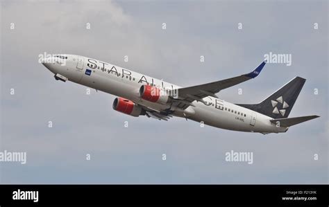 SAS Scandinavian Airlines Boeing 737 LN RNN Taking Off From London