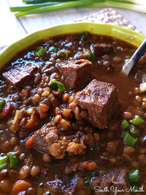 South Your Mouth Beef Lentil Stew