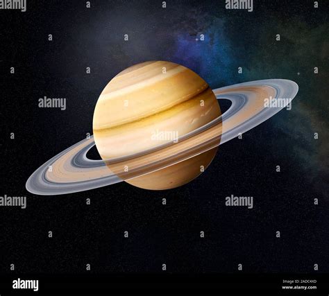 Saturne illustration Saturne est la sixième planète à partir du