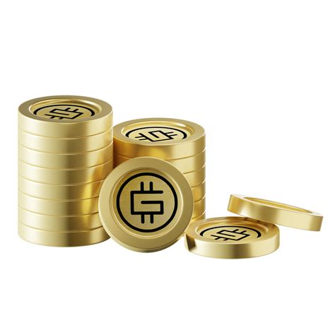 Stepn Gmt Coin Stacks Cryptocurrency D Render Illustration Png