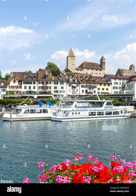 Schloss Rapperswil Castle And Harbour Rapperswil Jona Canton Of St