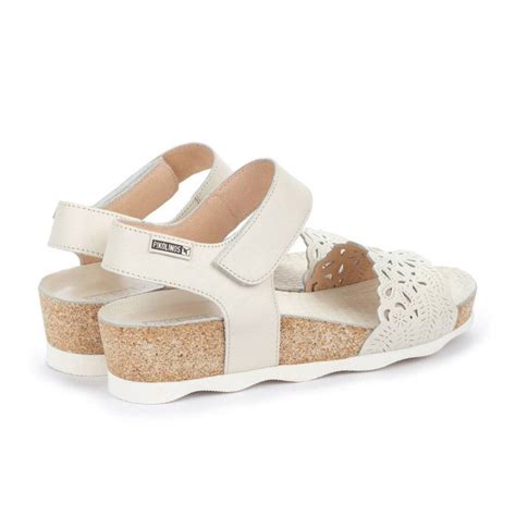 Sandalias De Mujer Pikolinos Mahon W E Piel Color Blanco Nata