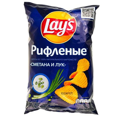 Чипсы Лейс 81г Сметана/Лук 25 - V&Vgroup