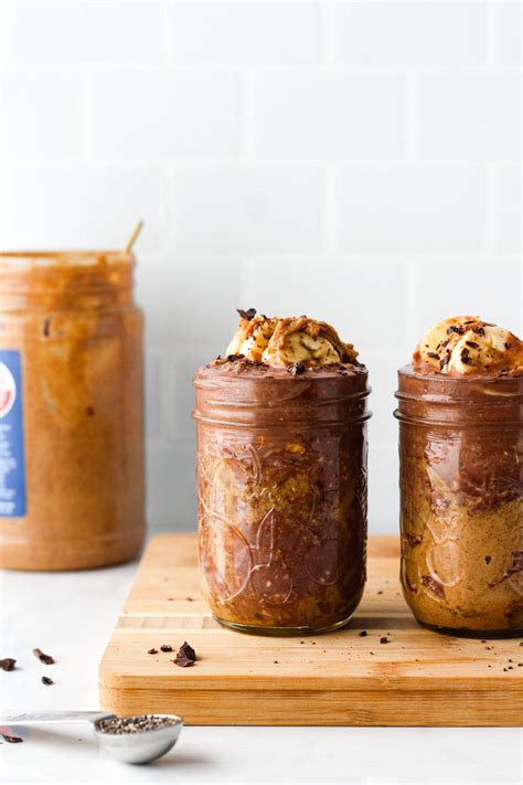 Chocolate Peanut Butter Overnight Oats Hannah Magee RD