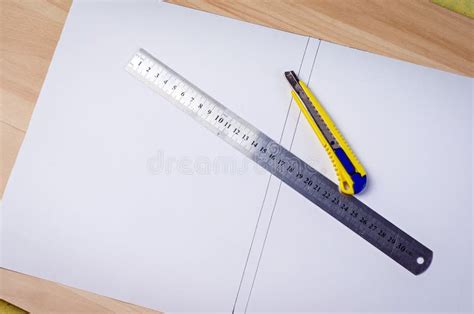 Paper cutter ruler stock image. Image of inches, graphic - 70541899