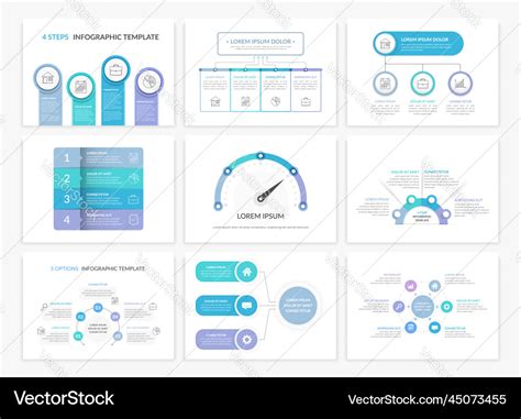 Infographic presentation templates Royalty Free Vector Image