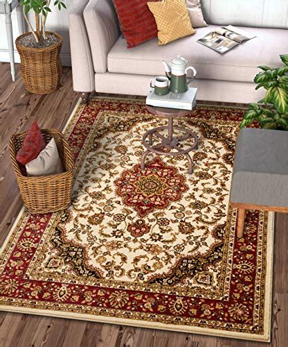 Well Woven Barclay Medallion Kashan Ivory Traditional Area Rug 93 X 126 Pricepulse