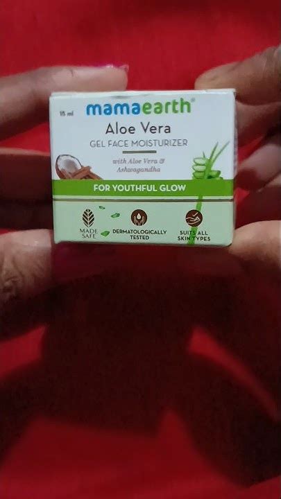 Mamaearth Aloe Vera Gel Face Moisturizer Shorts Shortvideo 😊 Youtube