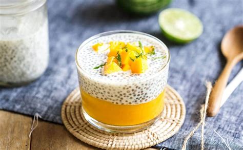 Passo A Passo De Um Delicioso Pudim De Chia Manga E Coco