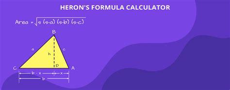 Heron's Formula Calculator: Easily Find the Area of a Triangle