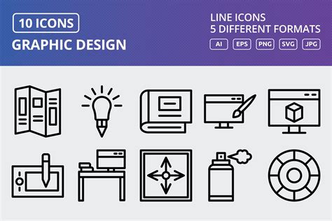 Vector Graphic Design Icon Set Graphic by IYIKON · Creative Fabrica