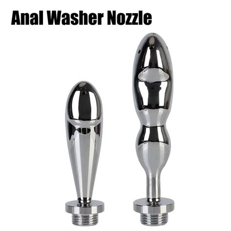 【prepare Birch】l Wash Metal S 5 Holes Colonic Douche Nozzle Products Sex Tools For Couples Enema