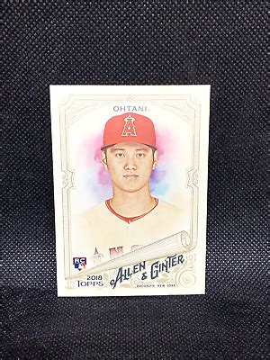 Shohei Ohtani 2018 Topps Allen And Ginter A G Rookie RC 100 CORNER