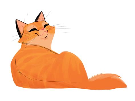 Orange Tabby Cat Drawing