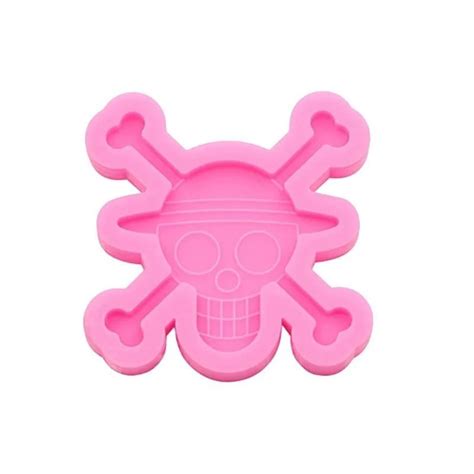 One Piece Anime Straw Hat Jolly Roger Silicone Mold Resin Molds And