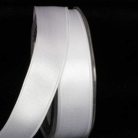 The Ribbon People White Double Face Solid Wired Craft Ribbon X