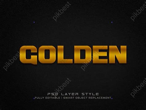 3d Gold Text Effect Vector Graphic Element Psd Png Images Free