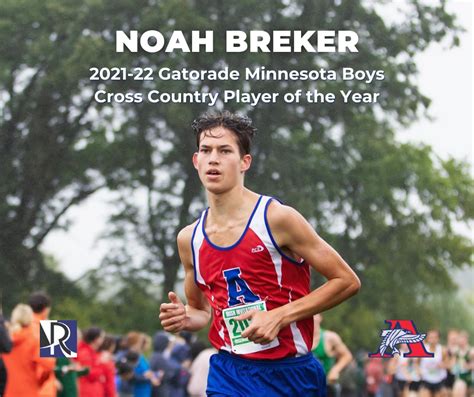 Armstrongs Noah Breker Named Gatorade Minnesota Boys Cross Country