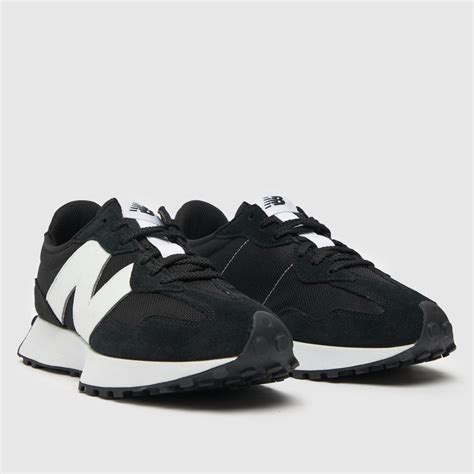 Mens Black White New Balance Trainers Schuh