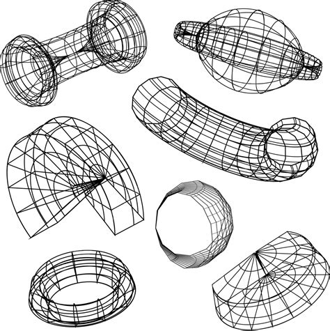 Wired Object Elements For Y2k Style Y2k Shapes Y2k Element Design