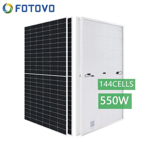 Half Cell 550W 540W 530 Watt Bifacial Half Cell Cut Mono Panels In