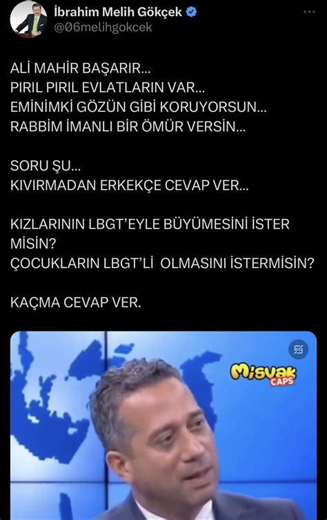 Chpli Ba Ar Rdan Melih G K Ekin I Ren Payla M Na Sert Tepki