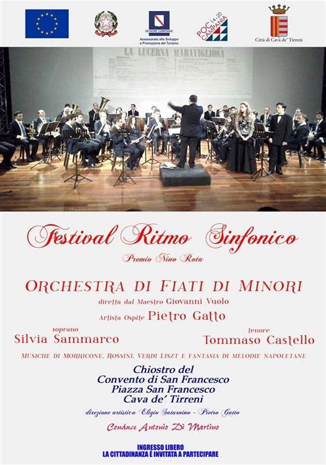 Il Portico Cava De Tirreni Domani Torna Il Festival Ritmo Sinfonico