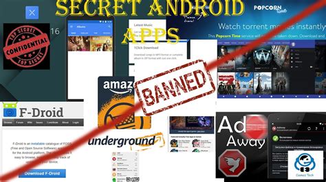 Secret Banned Hidden Android Apps Not Available In Play Store YouTube