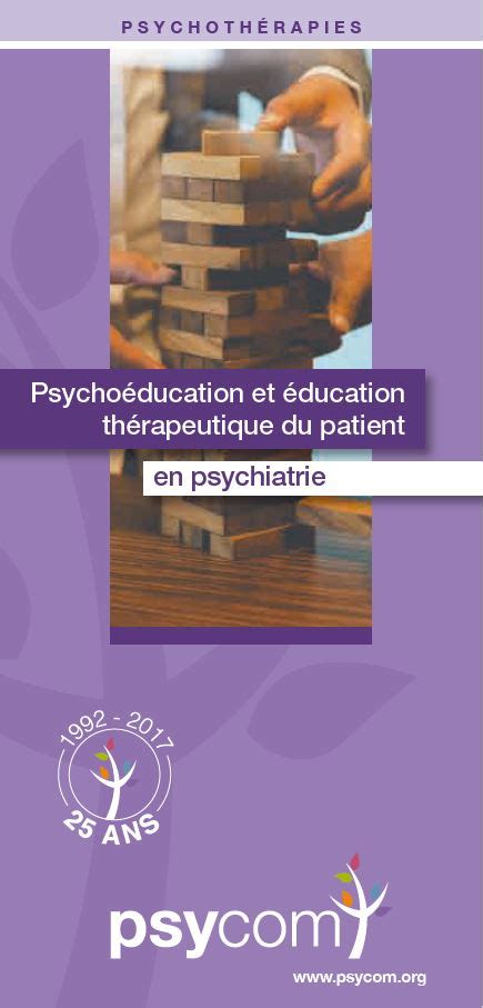 La psycho éducation Les prises en charges Portail français