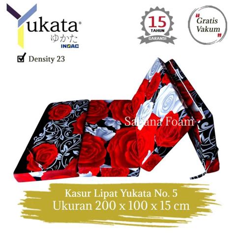 Kasur Busa Lipat Inoac Yukata D23 Tebal 15 Ukuran No 5 200 X 100 X 15