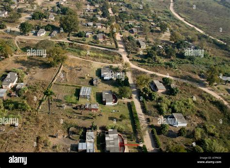 Aerial View Of Rural Houses In The Mkhuhlu Area Mkhuhlu Near Hazyview