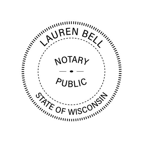 Jl Wisconsin Notary Stamp Best Notary Stamp For Wisconsin