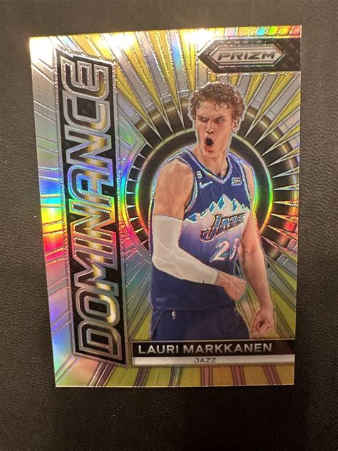 2023 24 Panini Prizm LAURI MARKKANEN Dominance Silver HOLO Prizm 23