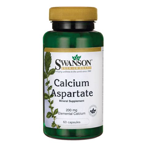 Swanson Calcium Aspartate Mg Capsules Walmart Walmart