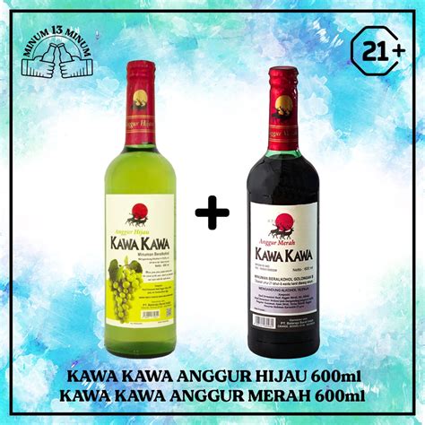 Jual Kawa Kawa Anggur Hijau Ml Kawa Kawa Anggur Merah Ml