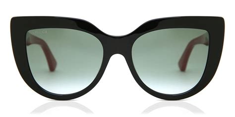 Gucci Gg0164s 003 Sunglasses Black Visiondirect Australia