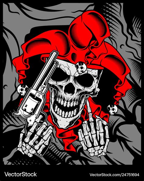 Cool Skulls With Guns To Draw