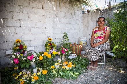 Zapotec Indigenous People Decorate Graves Their Editorial Stock Photo ...