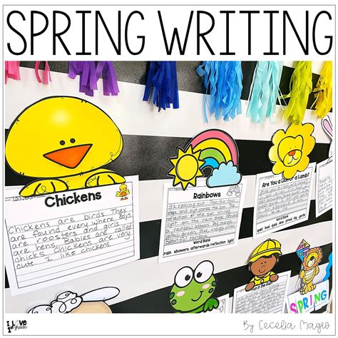 Spring Writing Prompts And Toppers I Love 1st Grade