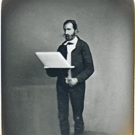 Old Polaroid Depicting A Scientist From The 1 9 Th Stable Diffusion