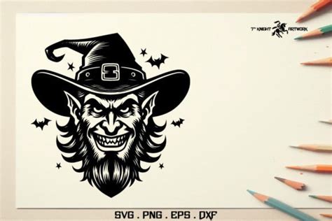 Wizard Face Svg Graphic By Seventh Knight Artwork · Creative Fabrica