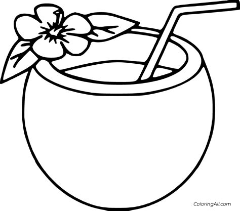 Coconut Coloring Pages (8 Free Printables) - ColoringAll