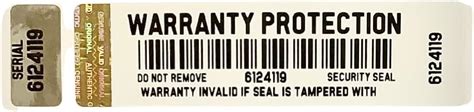 100 X Security Labels Stickers Warranty Void If Removed Tamper Evident