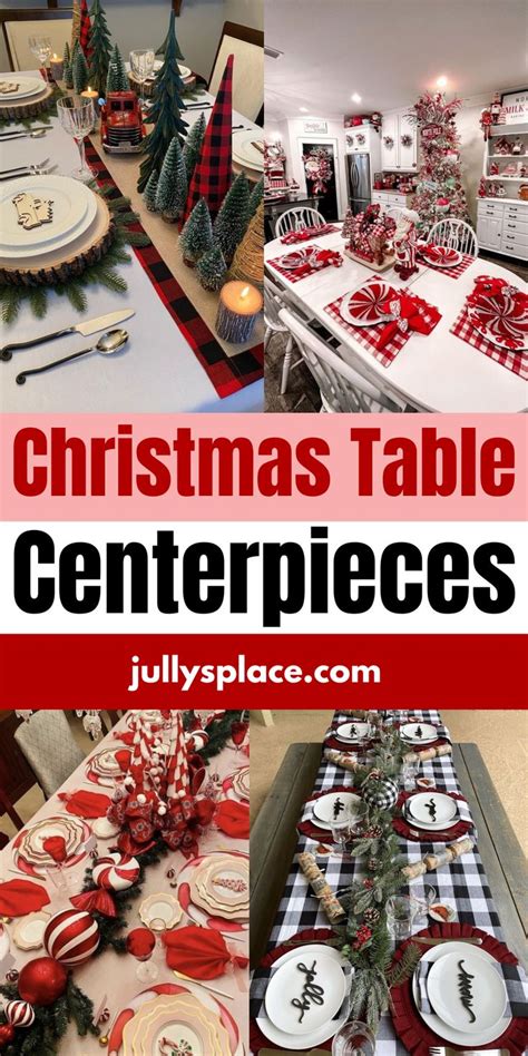 Christmas Table Centerpieces | Christmas table centerpieces, Christmas table, Christmas table ...