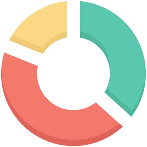 Donut Chart Creative Stall Premium Flat Icon