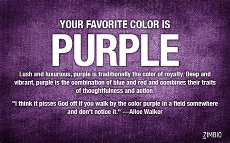 Zimbio Thinks My Favorite Color Is Purple How About You All Things